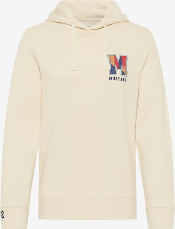 MUSTANG Sweatshirt in Beige: predná strana