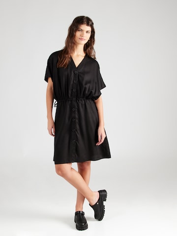 MAKIA Košeľové šaty 'Ley' - Čierna: predná strana