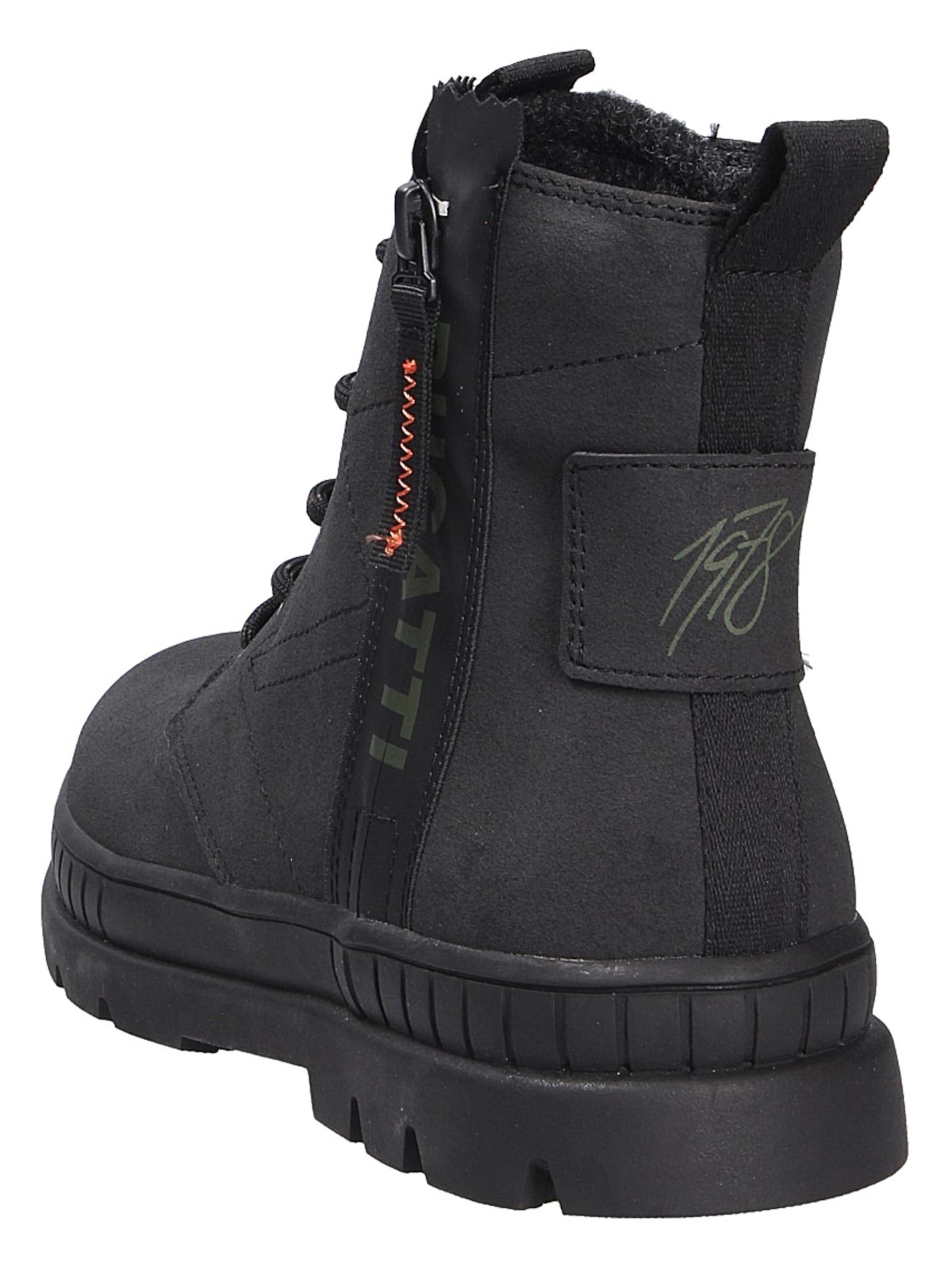 Bottines à lacets bugatti en noir