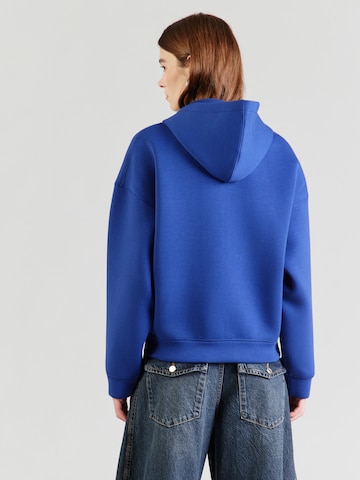 WEEKDAY Zip-Up Hoodie 'Scarlet' in Blue