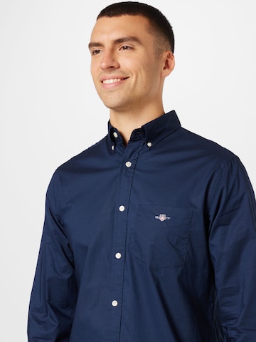 GANT Regular Fit Hemd in Blau