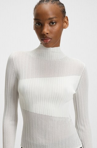 HUGO Sweater 'Siclamino' in White