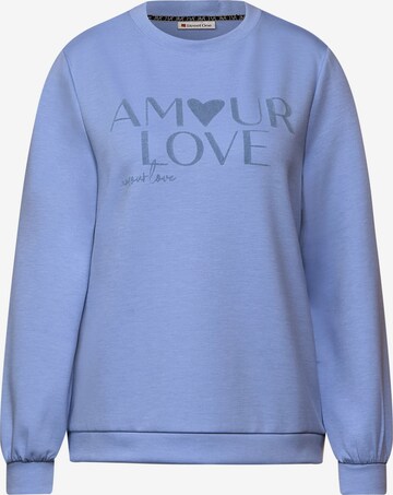 STREET ONE Sweatshirt in Blue: front