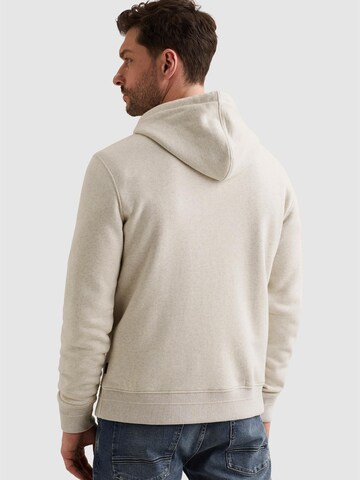 PME Legend Sweatshirt 'PME LEGEND - Sweat jacket with hood and zipper closure' in Wit