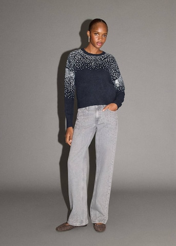 MANGO TEEN Sweater 'Rain' in Blue