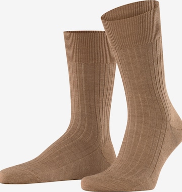 FALKE Socks 'Bristol Pure' in Brown: front