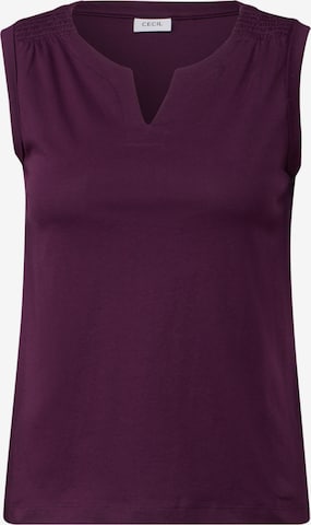 CECIL Top in Lila: Vorderseite
