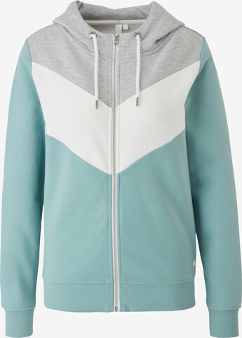 QS by s.Oliver Zip-Up Hoodie in Green: front