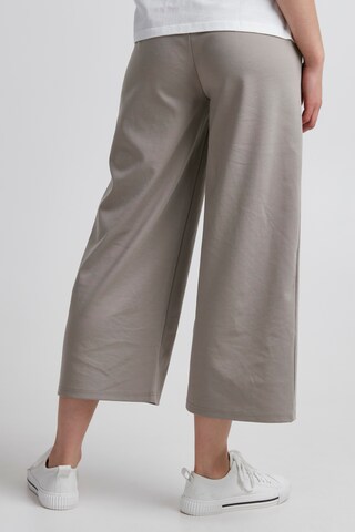 Wide Leg Pantalon à pince 'KATE' ICHI en beige