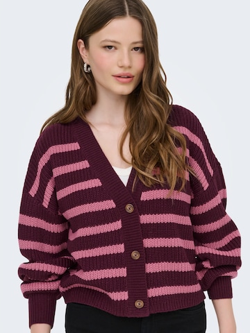 ONLY Плетена жилетка 'ONLCALLIE' в червено