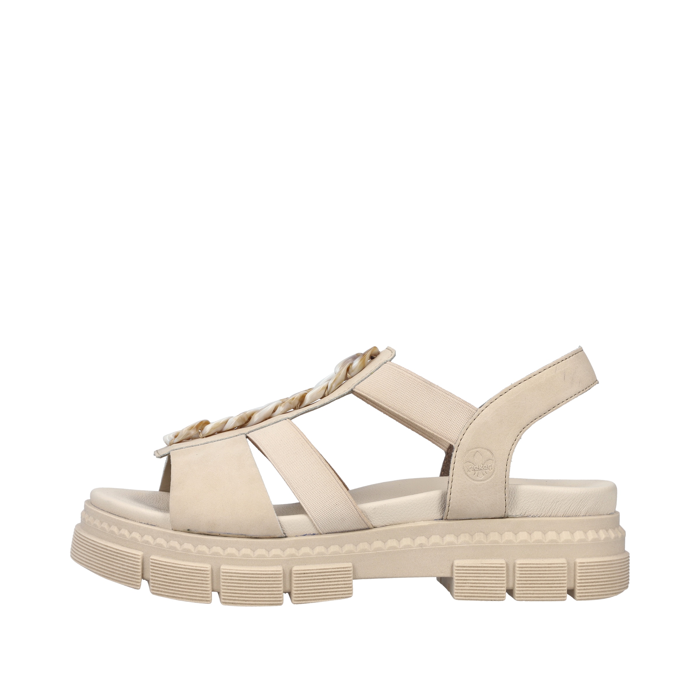 Sandales à lanières Rieker en beige