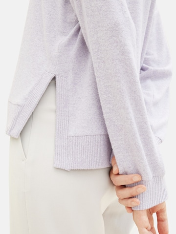 TOM TAILOR DENIM Sweater in Purple