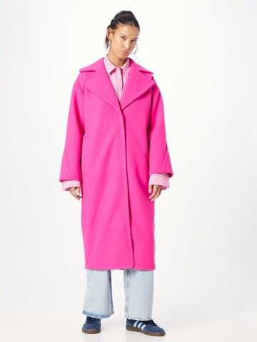Warehouse Between-Seasons Coat in Pink: front