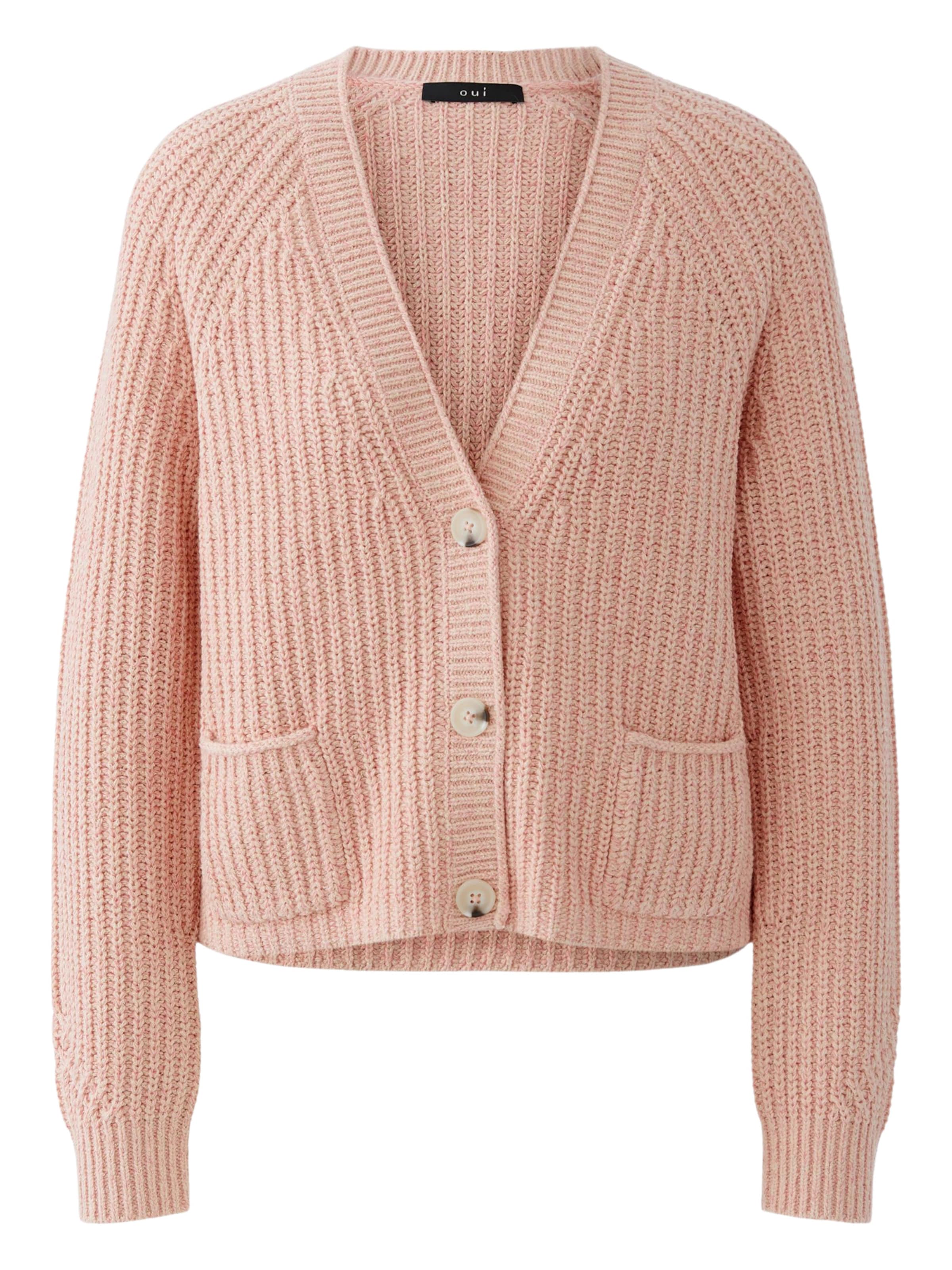 OUI Strickjacke 'Lafonya' in Pink: Vorderseite