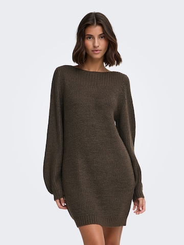JDY Knitted dress 'JDYWhitney Megan' in Brown: front
