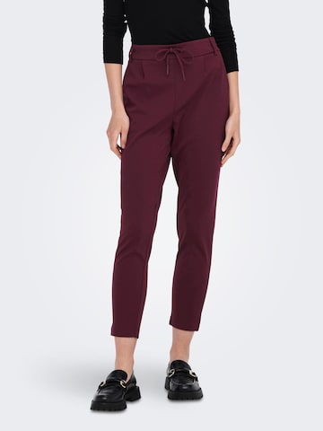 ONLY Slim fit Pants 'Carolina' in Red: front