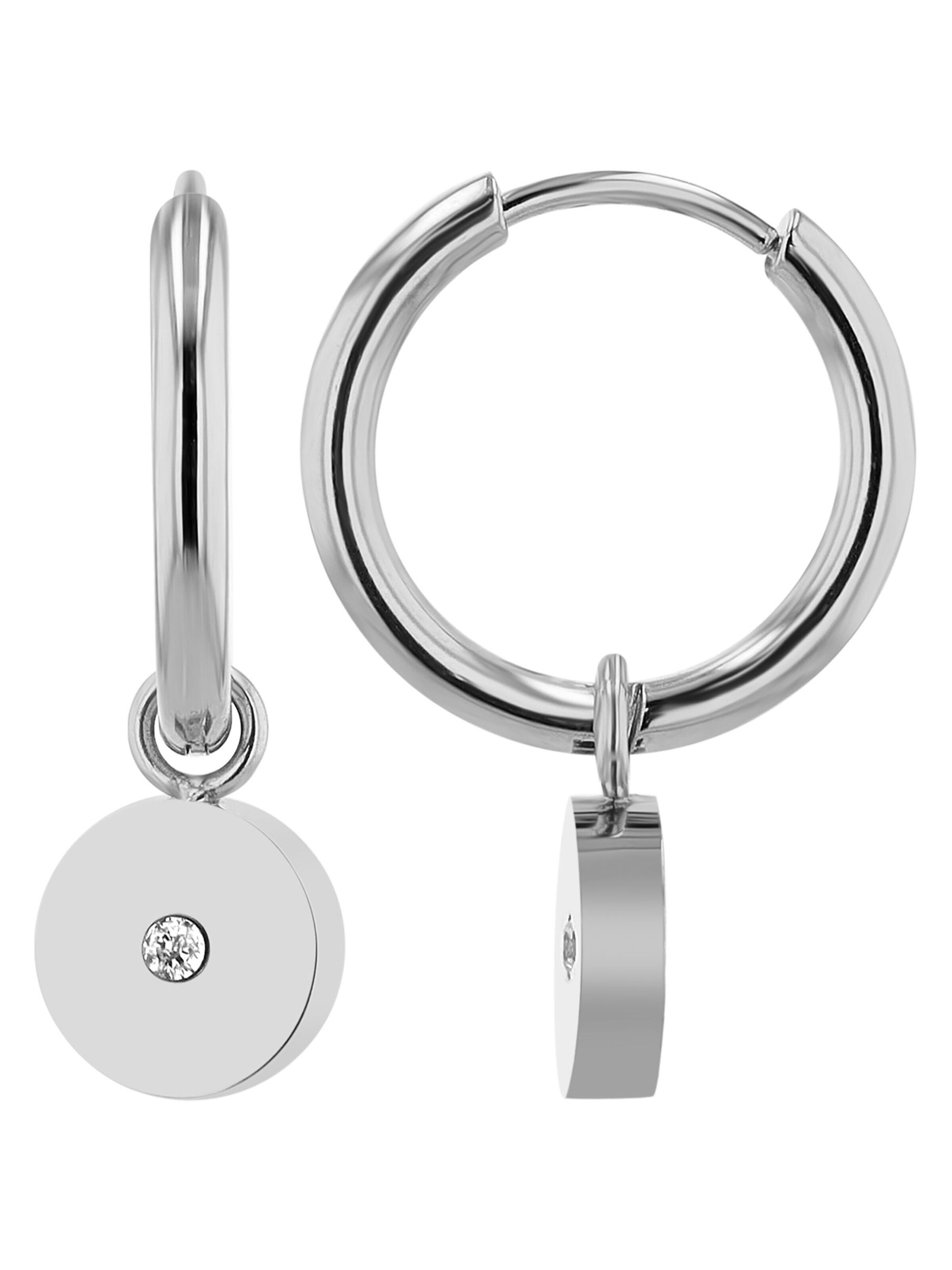 Akzent Earrings 'Stintje, langlebig' in Silver