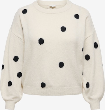 ONLY Carmakoma - Jersey 'CARRica' en blanco: frente