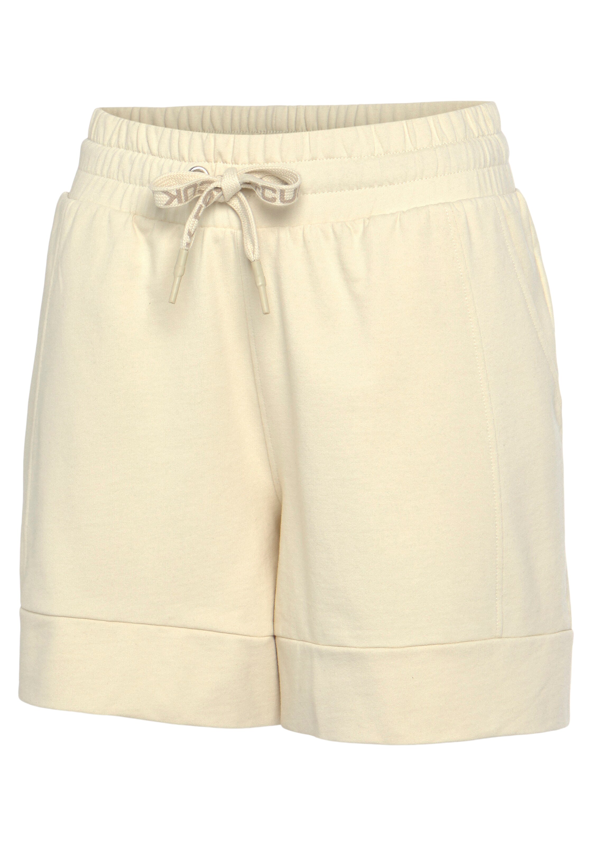 FCUK Широки крачоли Панталон в бежово