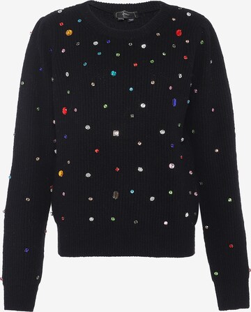 Pull-over faina en noir : devant