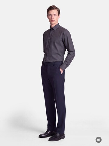 SEIDENSTICKER Slim Fit Hemd in Grau