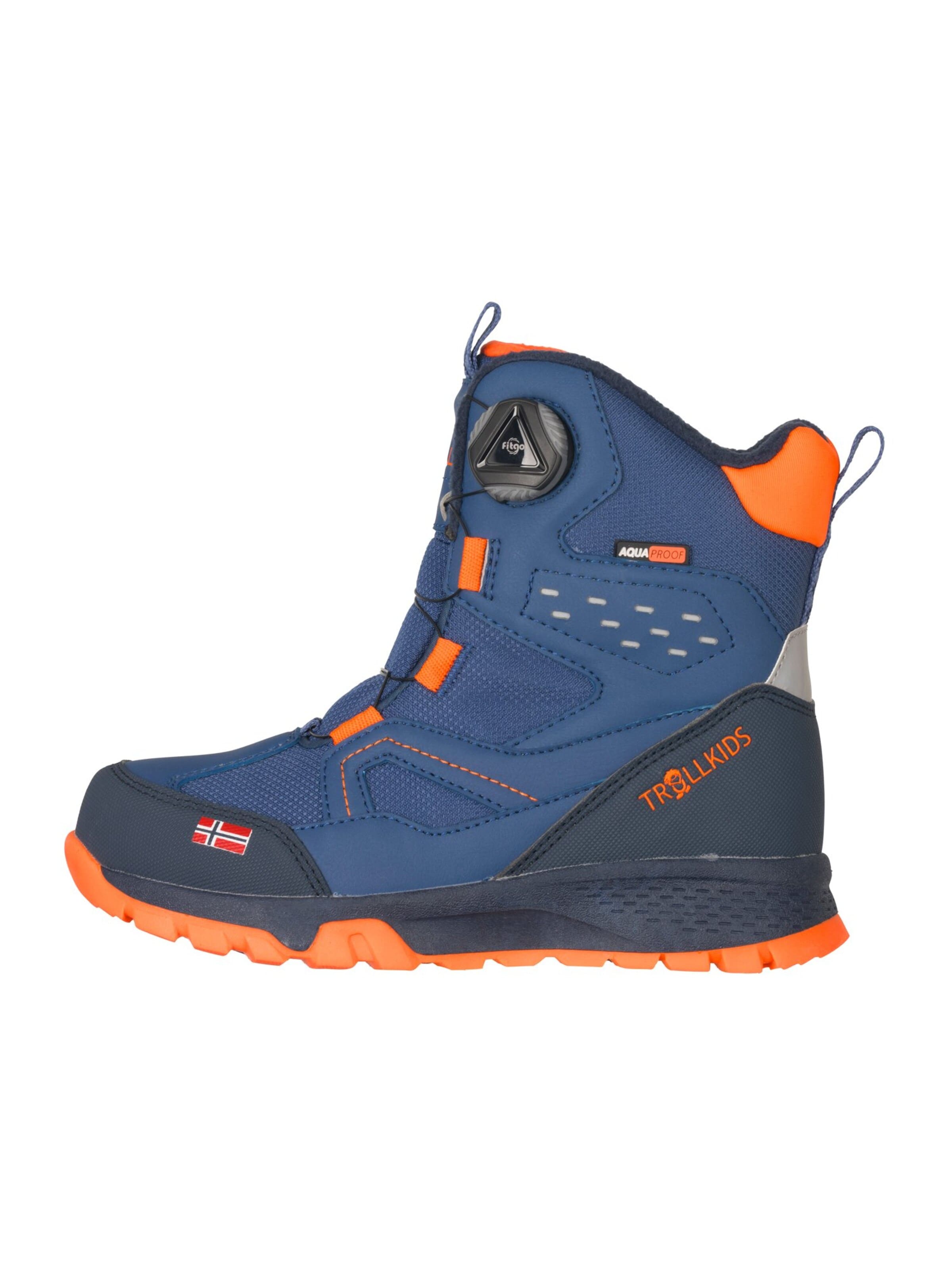 TROLLKIDS Snow Boots in Blue: front