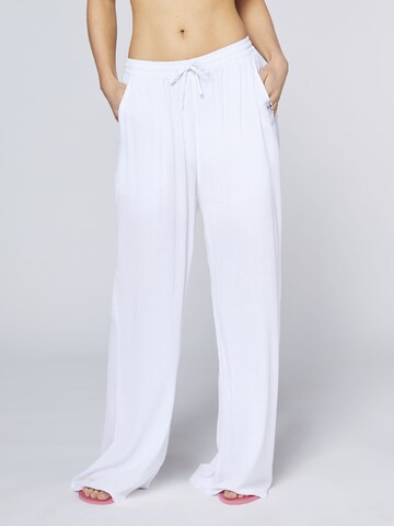 CHIEMSEE Loose fit Pants in White: front