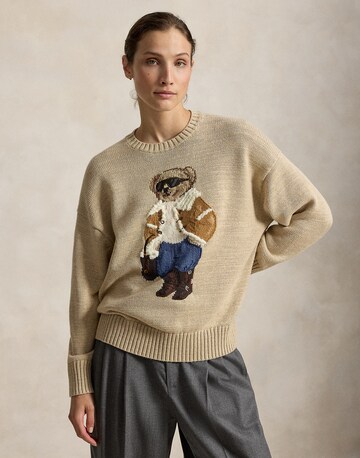 Pull-over Polo Ralph Lauren en marron : devant