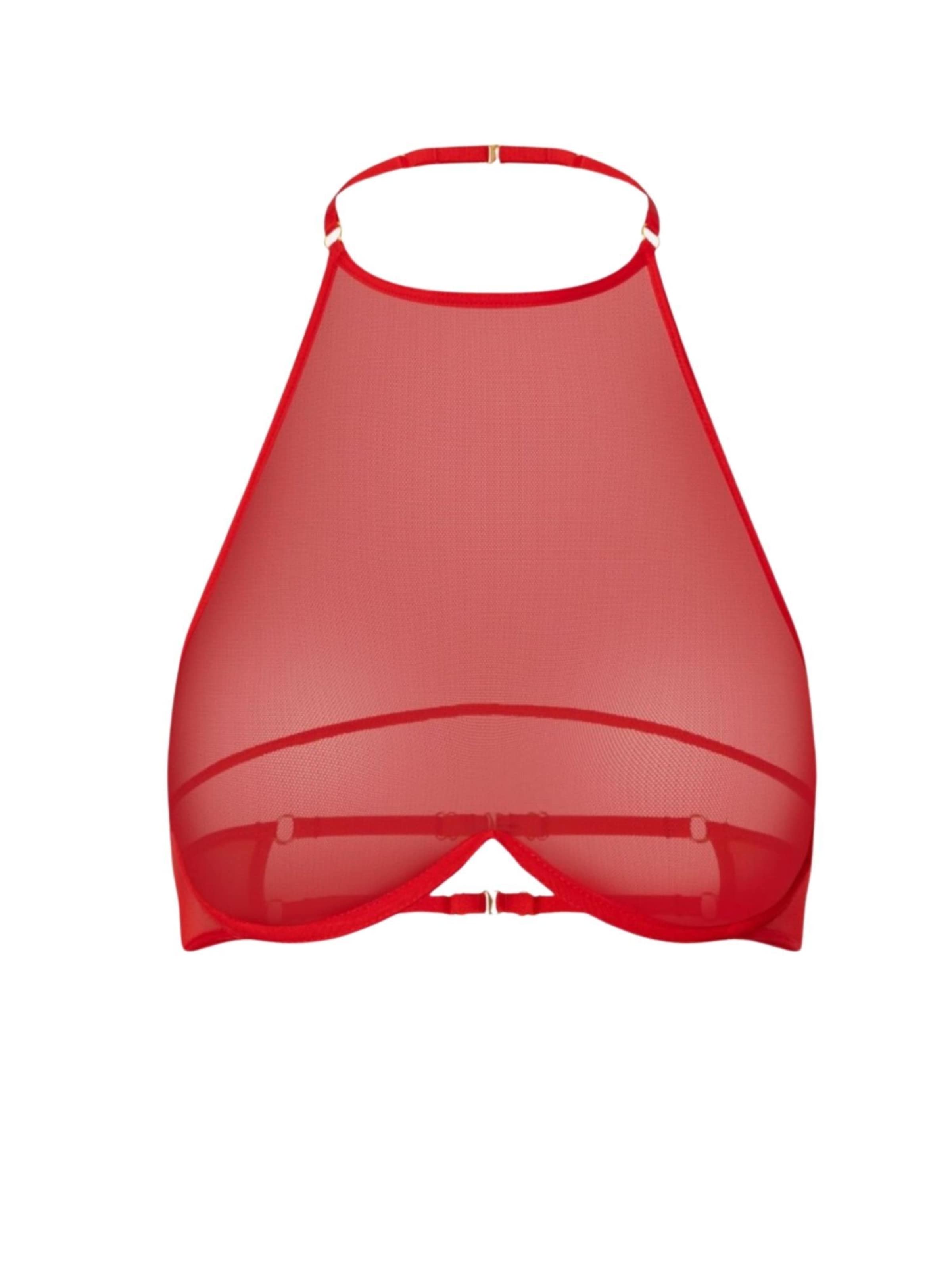 PROMEES High neck BH 'reina'‌‌‌‌‌‌‌‌‌‌ in Rot: Vorderseite