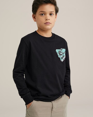 WE Fashion Shirt in Schwarz: Vorderseite