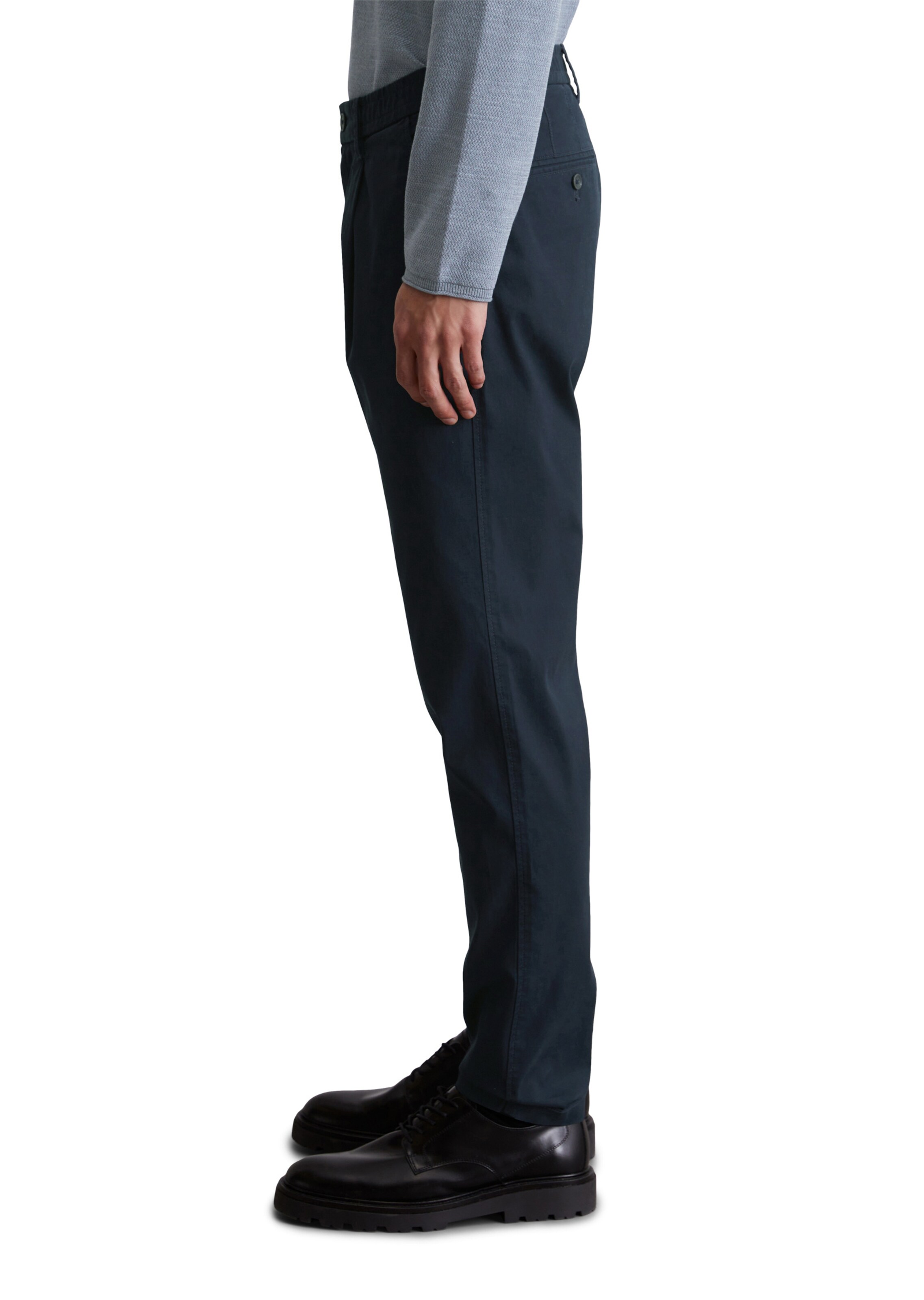 Coupe slim Pantalon chino Marc O'Polo en bleu