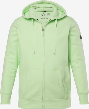 JAY-PI Sweatjacke in Grün: Vorderseite