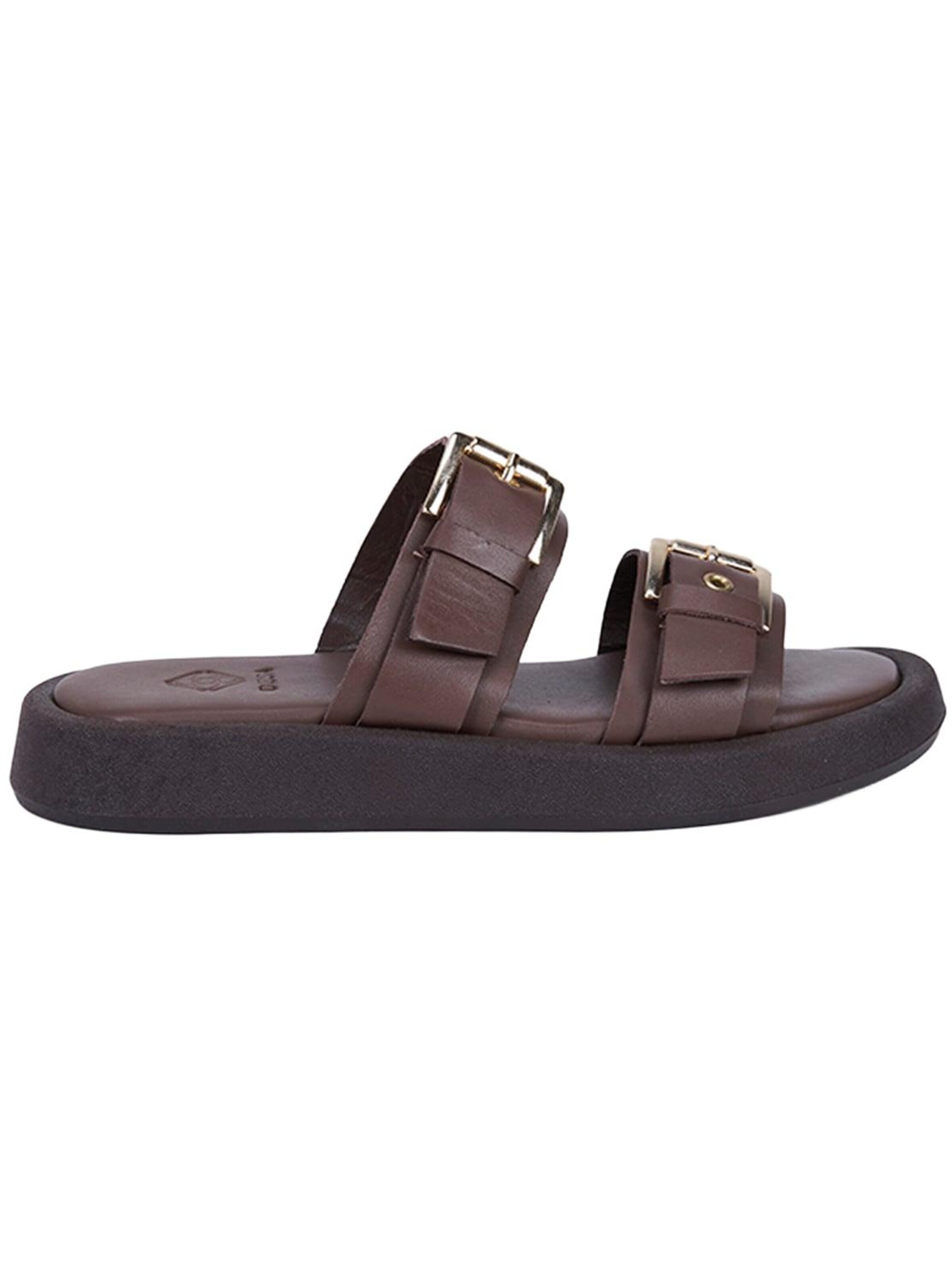 Desa Slippers 'Folien' in Brown