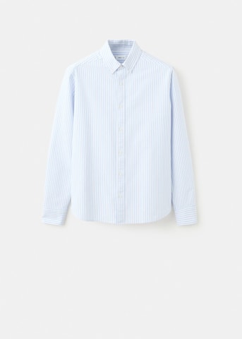 MANGO TEEN Regular fit Button Up Shirt in Blue