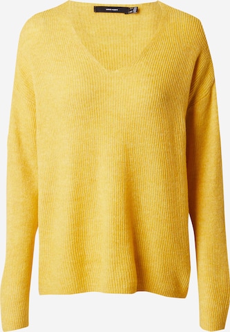 Pull-over 'Lefile' VERO MODA en jaune : devant