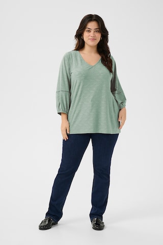 KAFFE CURVE Blouse 'KCTara' in Groen