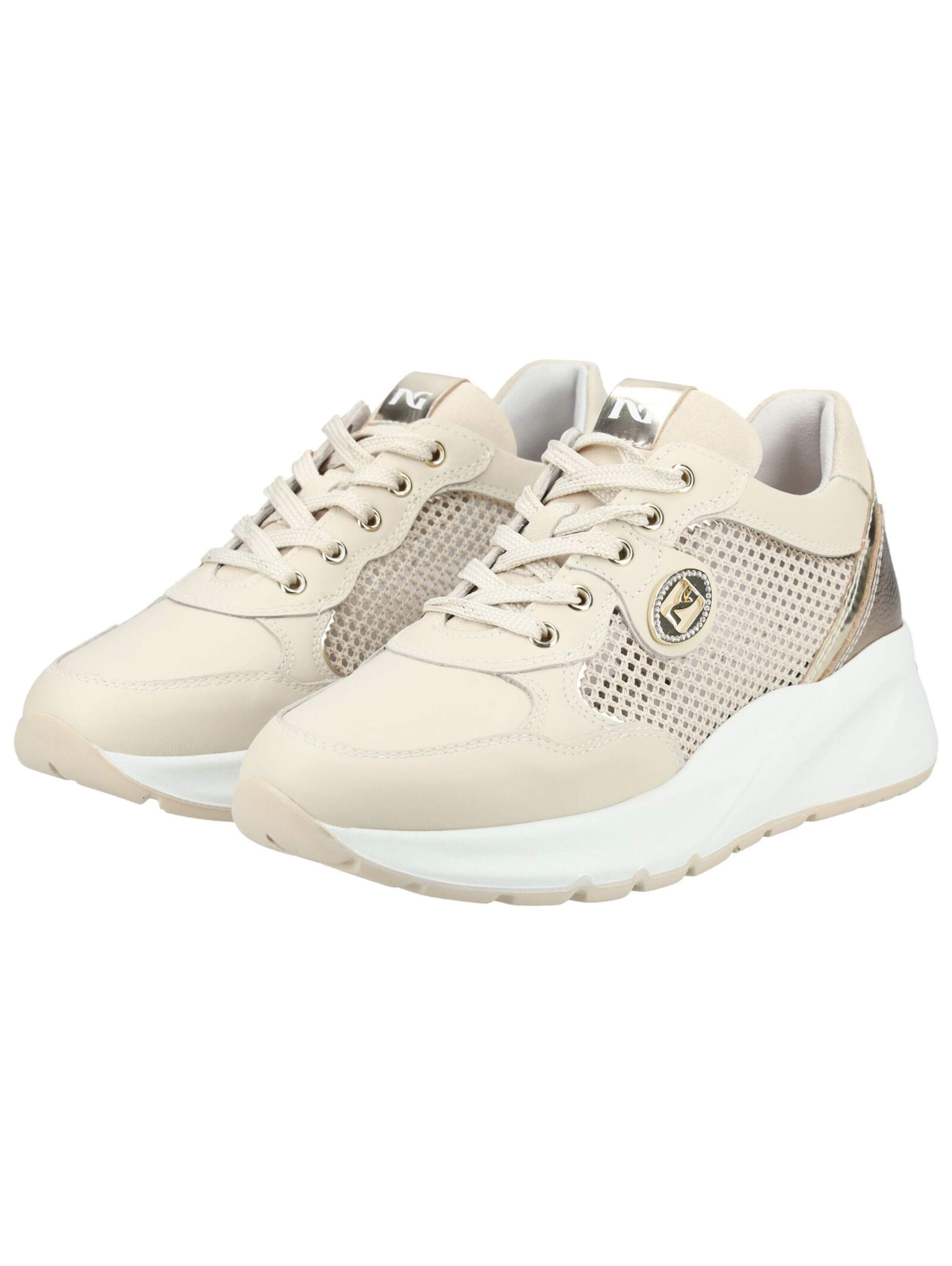 Baskets basses Nero Giardini en beige