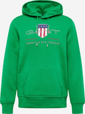 GANT Sweatshirt in Groen: voorkant