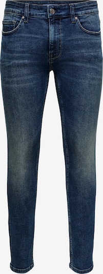 Only & Sons Jean 'Warp' en bleu foncé, Vue avec produit