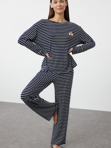 Pyjama Trendyol en bleu : devant