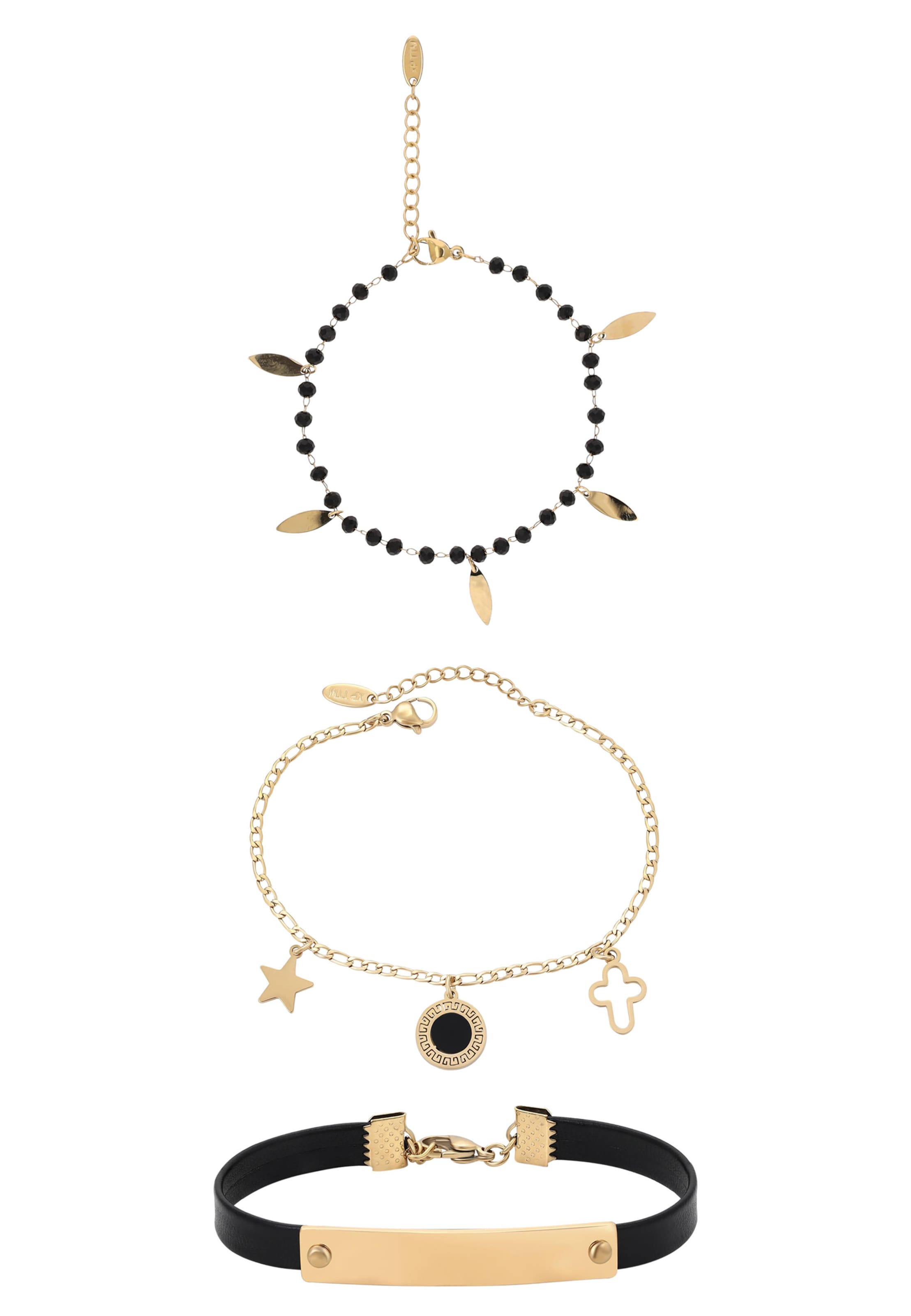 faina - Conjuntos de bijuteria em ouro: frente