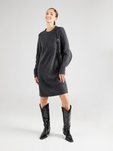 PIECES Knit dress 'PCEllen' in Grey