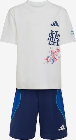 ADIDAS SPORTSWEAR Tracksuit 'Adidas x Marvel Spider-Man' in White: front