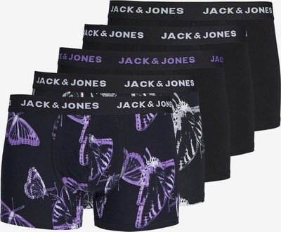 JACK & JONES Boxers en lilas / noir / blanc, Vue avec produit