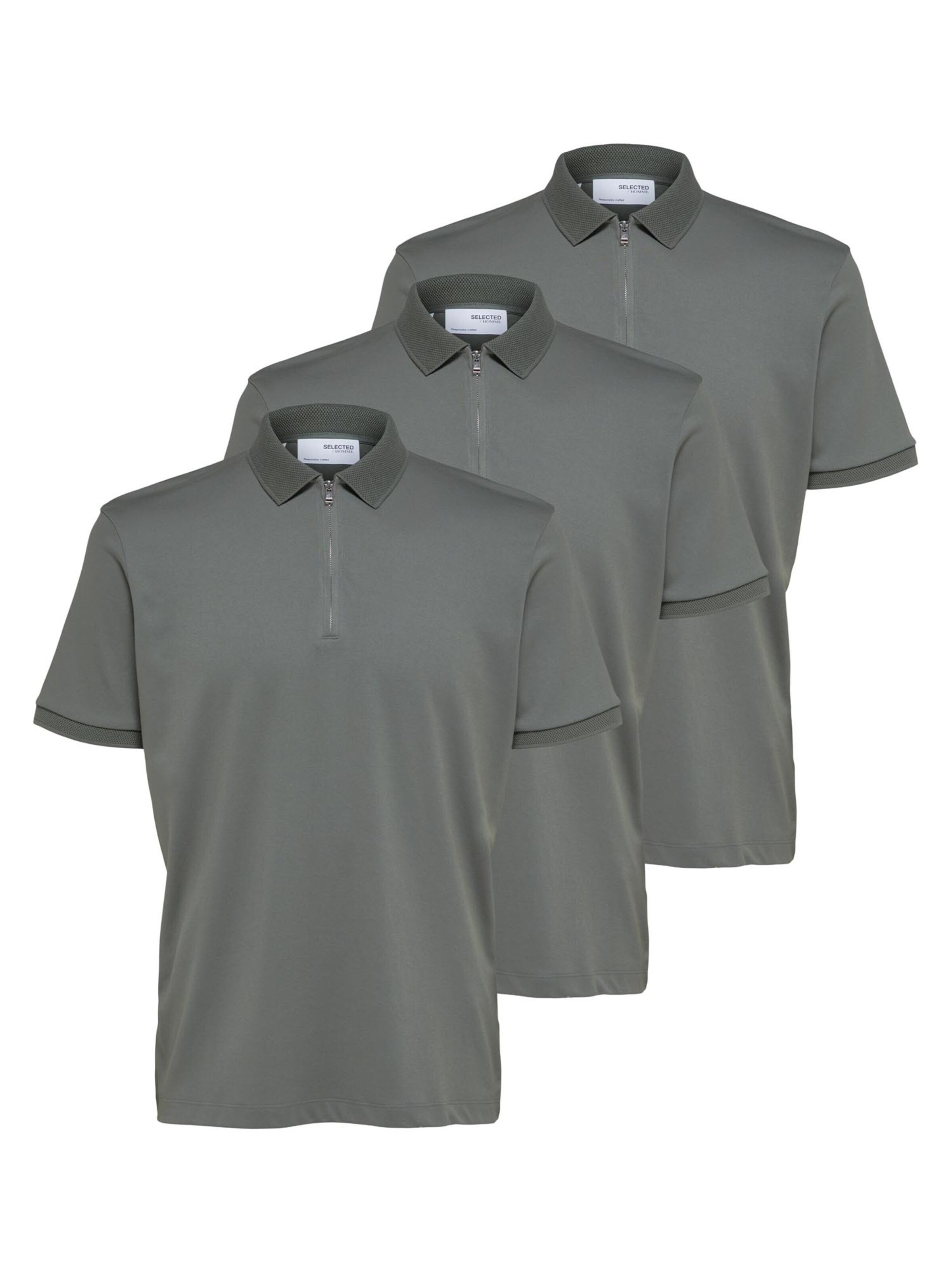 SELECTED Shirt 'Fave' in Green: front