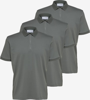 SELECTED Shirt 'Fave' in Green: front