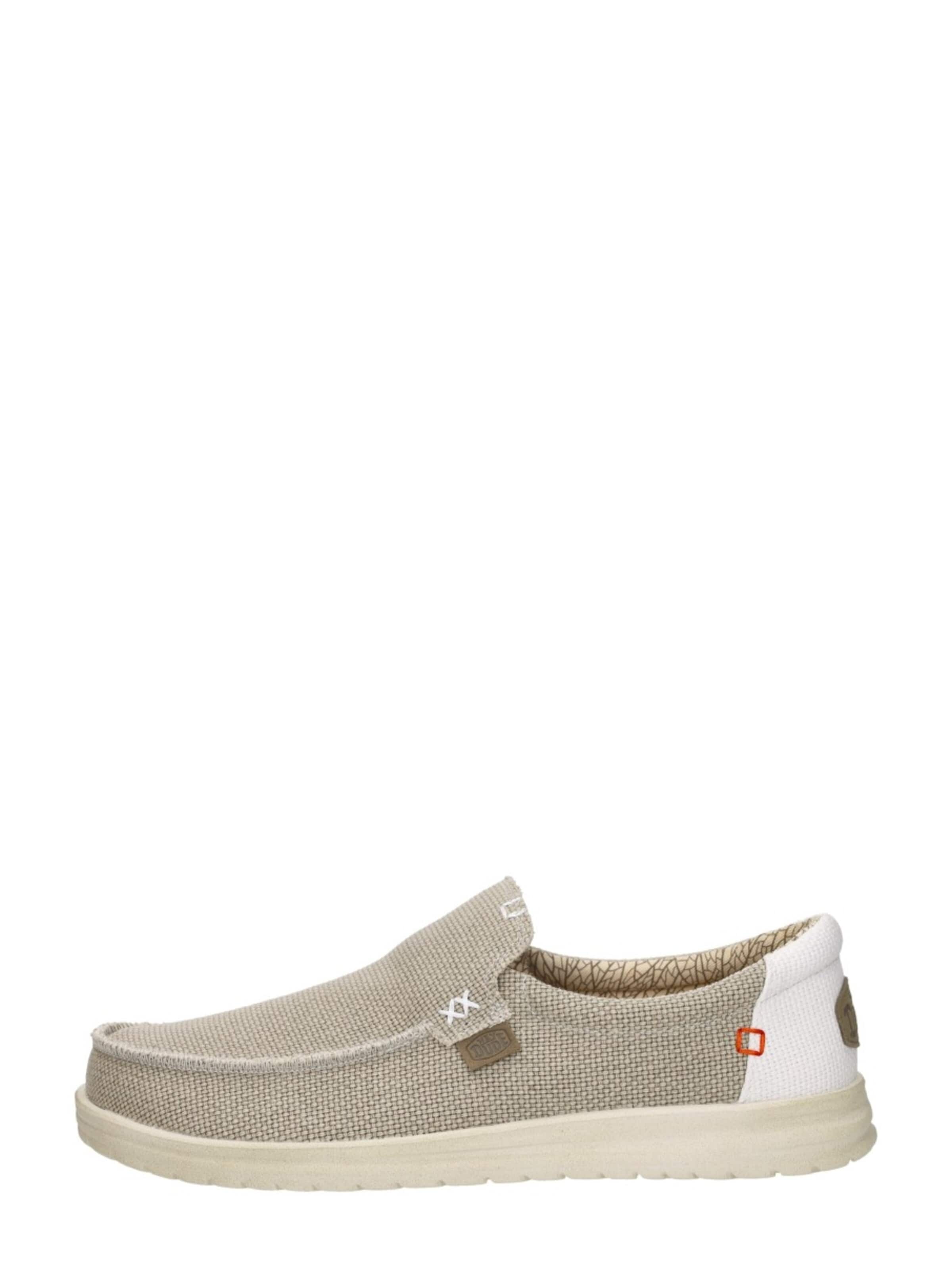 HEY DUDE Classic Flats 'Mikka Braided' in Beige: front