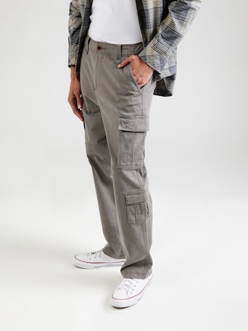 Regular Pantalon cargo HOLLISTER en gris : devant