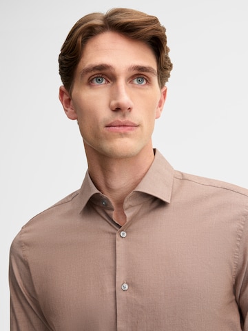 STRELLSON Slim fit Business shirt in Beige