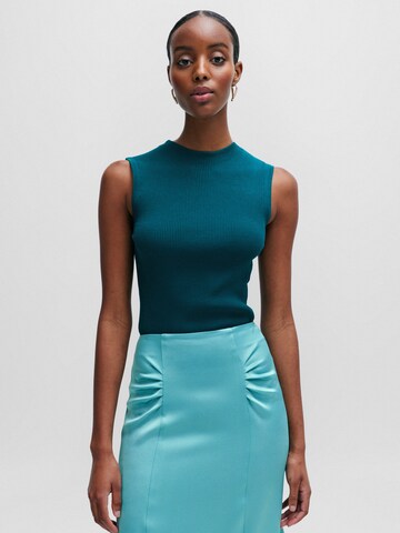 BOSS Knitted Top 'Feskies' in Blue: front